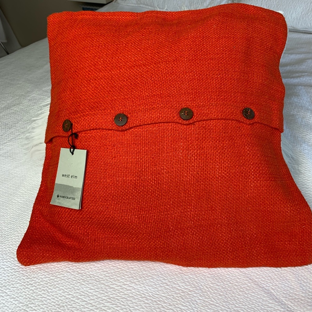 West Elm handcrafted NWT pillow cover